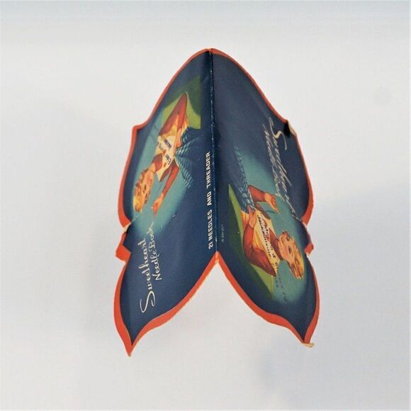 Vintage Sweetheart Needle Book Nickel Plated Rust Proof Threader Made In Japan - Picture 4 of 6